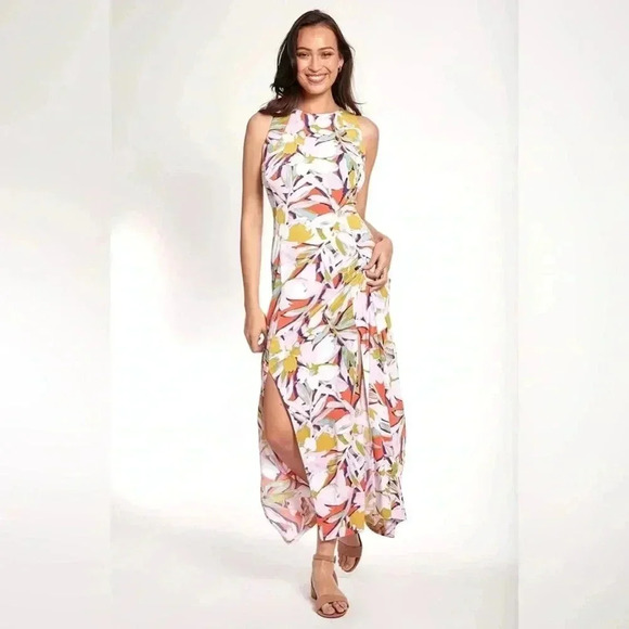 London Style Dresses & Skirts - NWT London Style Collection women's floral multicolor sleeveless Maxi dress 18
